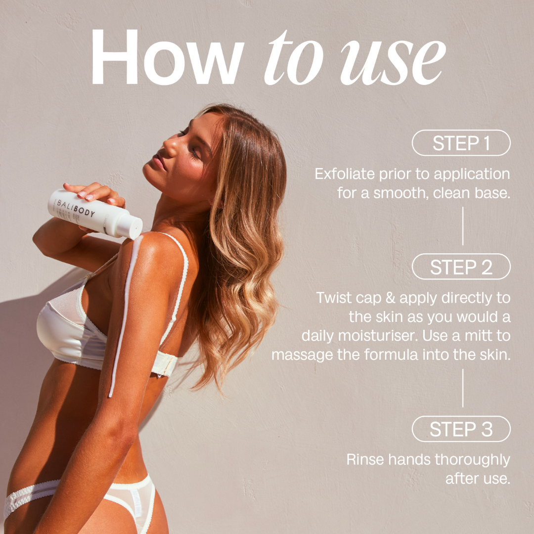 SELF TAN BODY MILK HOW TO USE
